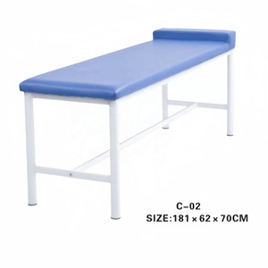 Table d'examen médical manuelle en acier inoxydable à prix d'usine pour clinique ou hôpital - Product Image 2