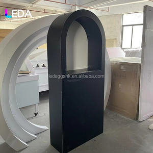 LEDA Custom Simple Black PVC Acrylic Wedding Backdrop Welcome Sign for Wedding <b>Party</b> Entrance Event <b>Decor</b> - Product Image 4