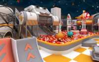 Dola - Offre Spéciale : Équipement de Jeux Intérieur en Alliage et Métal, Ensemble de Jeux Souples pour Écoles et Supermarchés, Capacité de Plus de 100 Joueurs
