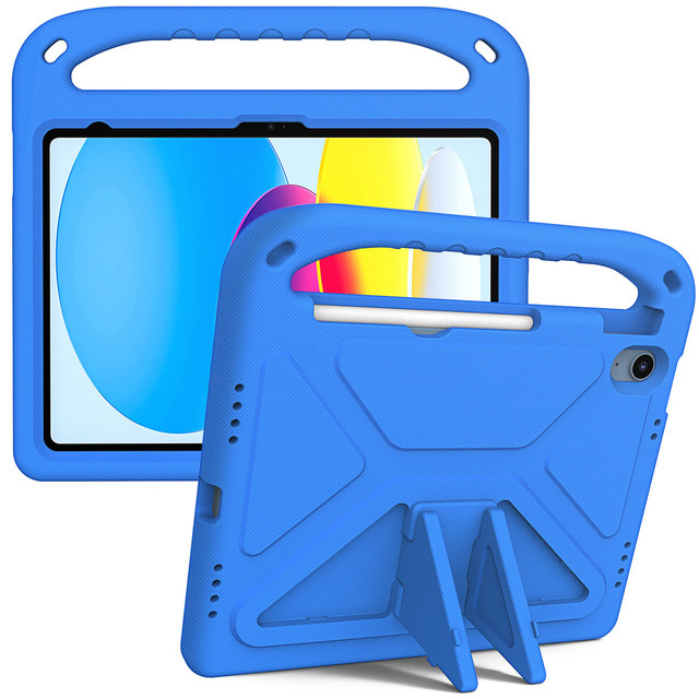 EVA Tablet Stand Case for iPad Air 11/13/Pro 9.7/2025/10.2/2024-2021 Kickstand Shockproof Protection RoHS Certified Kids Case