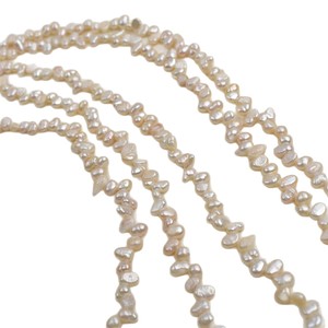 Perlas Blancas Naturales de Agua Dulce de 5-6 mm, Pequeñas, Barrocas, de Dos Caras, con Orificio Horizontal Ligero, Irregulares, para Collar DIY, Cuentas Sueltas - Product Image 5