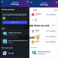 Abonnement Duolingo Super 1 an - Partage familial/Abonnement personnel - Éducatif - Sans publicité