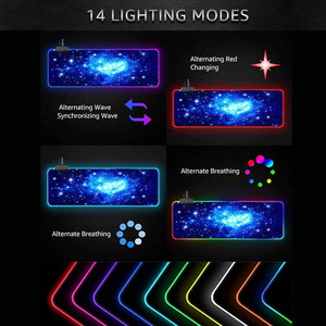 <span class=keywords><strong>Amazon</strong></span> juego almohadilla ratón rgb cojín de ratón de escritorio luz led - Product Image 4