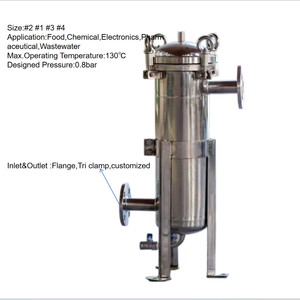 Boîtier <span class=keywords><strong>de</strong></span> filtre à <span class=keywords><strong>sac</strong></span> <span class=keywords><strong>en</strong></span> acier inoxydable 304 avec débit <span class=keywords><strong>de</strong></span> 20 à 240 <span class=keywords><strong>m3</strong></span>/h pour l'élimination des particules <span class=keywords><strong>de</strong></span> peinture et <span class=keywords><strong>de</strong></span> revêtements - Product Image 6