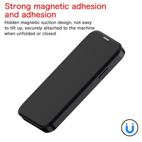 Untuk iPhone XR casing kulit TPU PC transparan magnetik pemasang kartu penutup penuh paket antijatuh pelindung casing ponsel pemasok