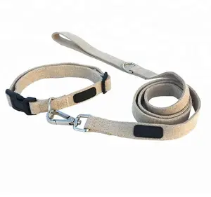 無料サンプル犬の首輪麻の首輪ペットの首輪マッチング麻犬の鎖ペット用品カスタム卸売