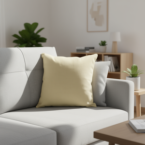 Cojín de Lino Beige 45*45 cm, Cojín para Asiento y Almohada - Product Image 2