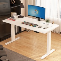 Bureau de travail électrique personnalisable avec un seul moteur, cadre de table d'ordinateur intelligent, support de jeu électrique, traitement personnalisé