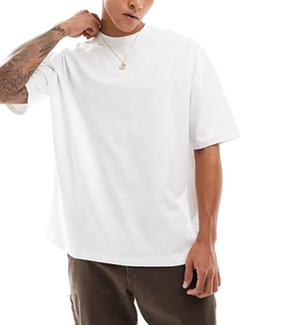 60% coton 40% polyester hommes coupe ample poids lourd à manches courtes <span class=keywords><strong>poche</strong></span> t-shirts pour hommes - Product Image 1