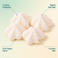 Galletas Crujientes con Sabor a Yogur de Frutas, Venta al Por Mayor de Fábrica, Snack para Niños, Marca Privada OEM, 27g