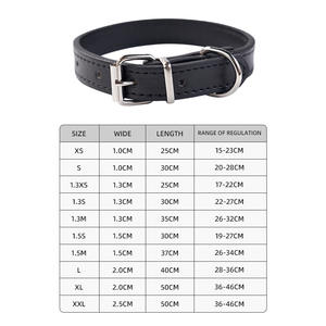 Verstellbare modische kleine mittelgroße Hunde Katzen Stilvolle Lieferungen Welpen Haustier PU-Halsband mit Alu-Schnallen kette - Product Image 6