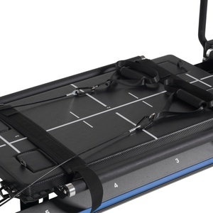 Reformer per <span class=keywords><strong>Pilates</strong></span> Aerobico con Strisce Blu per Centri Fitness, Allenamento Cardio e Core per Lezioni di Gruppo - Product Image 3
