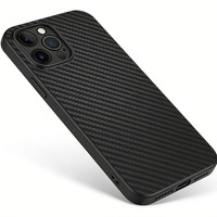 Coque étanche en fibre de carbone pour iPhone 15 16 Pro Max, antichoc, fine, tissée, compatible MagSafe, texture 3K, pour l'extérieur, pour garçons