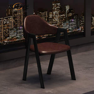 Moda güzellik modern lüks çift taraflı deri sandalye ve masa bar restoran kabini kanepe - Product Image 6