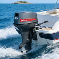 Motor Tempel Bensin 2 Tak 40HP Heavy Duty Desain Anti-Karat Untuk Kapal Kerja Lepas Pantai Yamaha