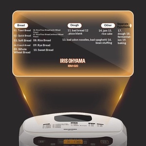 صانع الخبز الكهربائي الياباني الأوتوماتيكي بالكامل، جهاز منزلي ذكي متعدد الوظائف للخبز والعجن والتخمير وإعداد الإفطار - Product Image 2