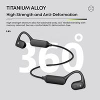 Écouteurs Sportifs sans Fil à Conduction Osseuse IPX5, Oreillettes Bluetooth Ouvertes BT 6.0, Casque d'Écoute sans Fil