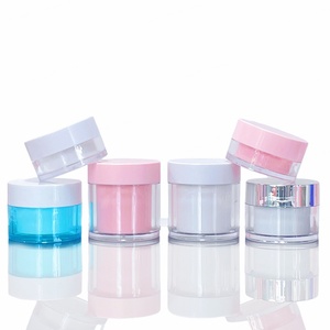 Custom 100g 20g 30g 50g Double Wall Acrylic PET <b>Plastic</b> Cosmetic Pot Skin Care Empty Cream <b>Jar</b> - Product Image 2