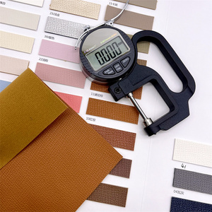 Échantillons gratuits Faux cuir PU tissu fabrication PU film supérieur cuir synthétique matériel pour la fabrication <span class=keywords><strong>de</strong></span> chaussures sac - Product Image 5