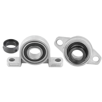 Roulement à bride en alliage de zinc UP08 UP000 UP001, 8 mm, 10 mm, 12 mm, à 2 boulons, précision P6 pour machines CNC