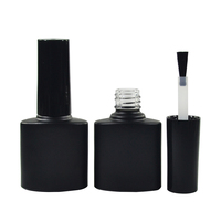Flacon large pour vernis à ongles gel UV, ambre, transparent, 7ml, 9ml, 17ml, avec couvercle noir, sans échantillons