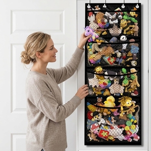 Sac de <span class=keywords><strong>rangement</strong></span> <span class=keywords><strong>suspendu</strong></span> en tissu Oxford 600D à 4 couches NFS pour le <span class=keywords><strong>rangement</strong></span> des jouets en <span class=keywords><strong>peluche</strong></span> pour le salon, poupée - Product Image 4