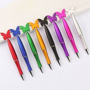 Stylos en plastique mignons en forme de cœur, motifs papillon, étoile, fleur, durables, dessins animés, cadeaux promotionnels pour la Saint-Valentin, Noël, stylos à bille - Product Image 3