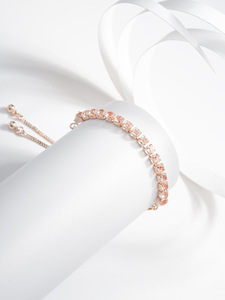 Square Cubic Zirconia Tennis <b>Bracelet</b> Adjustable Slide Chain Women Sparkling <b>Crystal</b> <b>Bracelet</b> Wedding Bridal Jewelry - Product Image 5