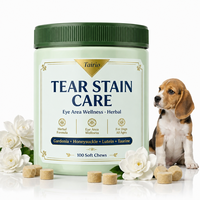 Complément de Soin des Taches Lacrimales pour Chiens : Lutéine, Acides Biliaires, Complexe Herbal, Bien-être des Yeux, Lécithine, Friandises à Mâcher Molles – Vente en Gros