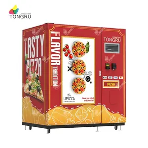 Distributeur automatique d'aliments chauds en plein air autocollant intelligent automatique personnalisé burger frites distributeur automatique de fast-food snack pizza