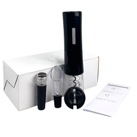Excellent coffret cadeau tire-bouchon électrique automatique à piles pour bouteilles de vin et bouchons