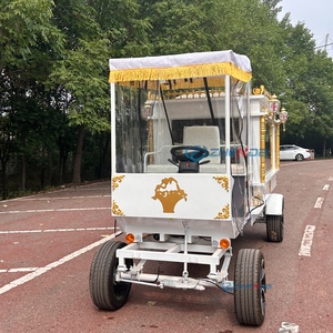 Luxury Style Funeral Carriage Car New Vehicle Horse Drawn Carriage Trailer Hearse Horse Carriage Funeral - Product Image 4