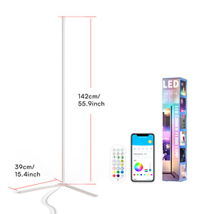 Modern <b>Indoor</b> Home Decor LED RGB Smart Corner Floor IP65 <b>Indoor</b> <b>Lighting</b> with Stand Decorative <b>Lighting</b> - Product Image 1