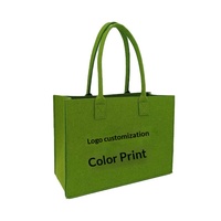 Bolsa de Fieltro Personalizada, Recuerdo de Cumpleaños de un Año, Recuerdo de Ceremonia para Adultos, Regalo Promocional Publicitario, Bolso de Mano Sólido de Gran Capacidad