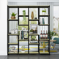 Étagère en métal minimaliste moderne personnalisable présentoir de librairie en acier pour bureau à domicile design élégant en alliage d'aluminium