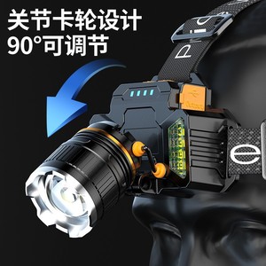 Lampe frontale LED rechargeable Aldres 20000H pour camping et pêche en extérieur - Product Image 2