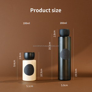 Eric 4oz 8oz làm mát không khí Nước hoa thủy tinh khuếch tán chai 150ml thủy tinh màu Đen hương thơm dầu sậy khuếch tán chai với hộp - Product Image 2