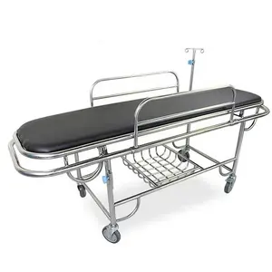 Carrello paziente pieghevole della barella di trasporto del paziente dell'ambulanza di emergenza dell'acciaio inossidabile del letto di ospedale