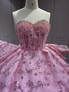 Vestidos de Quinceañera Rosa, Vestidos de 15 Años, Vestidos de Fiesta, Vestidos de Noche en Liquidación, Envío <span class=keywords><strong>Gratis</strong></span> - Product Image 4