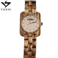 Jam Tangan Kayu Zebra Burl 2021 dengan Ukiran Kustom dari Produsen YUSHI