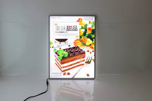 Muenled Panneau de menu LED personnalisé ultra mince avec cadre en aluminium et verre trempé - Product Image 4
