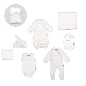 Combinaison pour bébé prématuré en coton biologique 100% unisexe, boutons-pression, respirante, sans manches, blanche, été, 180-200 GSM, nouveau-né - Product Image 3