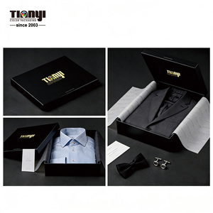 Scatola regalo rigida di lusso all'ingrosso con coperchio in carta e base, con goffratura, per abbigliamento, abiti da sposa, sciarpe di seta. - Product Image 3