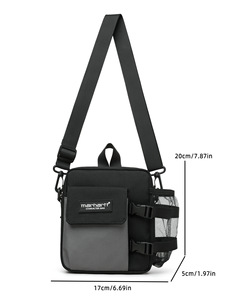 Color blocking Nylon Waterproof Gym Travel Luggage Duffel <b>Bag</b> Mens Casual Sports Travel <b>Bag</b> Overnight Weekend Shoulder - Product Image 5