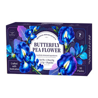 Sachets de thé de fleurs de pois papillon bleues séchées de haute qualité, antioxydant naturel, thé beauté, thé pour la protection des yeux