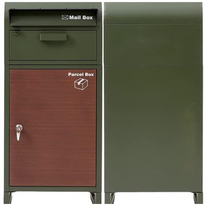 IYANEN waterproof steel storage parcel delivery box home parcel post drop mailbox