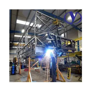 New bus frame body welding assembly line machine Bus line welding shop from Duoyuan
