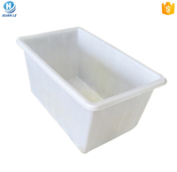 Bac à poissons en plastique rectangulaire grand format à ouverture supérieure, bac d'élevage de poissons