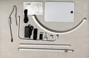 Lampada da Terra LED ad Arco Lunare Semicircolare Regolabile 30W 23 Pollici con Telecomando Wireless Temperatura Colore Regolabile 3000K-6000K 2000LM <span class=keywords><strong>Max</strong></span> - Product Image 5