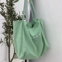 Sac fourre-tout en toile tendance en gros, sac fourre-tout en coton brodé, grand sac de shopping personnalisé surdimensionné